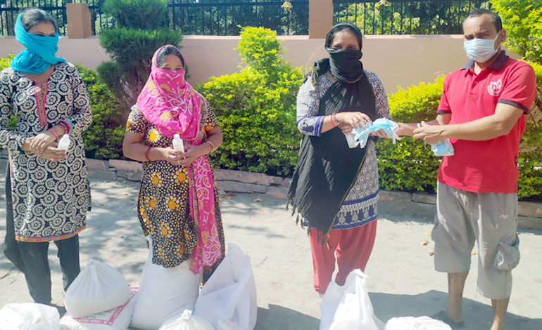 Distribution-of-Mask,-Sanitizer-and-Grocery-Items